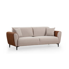 Atelier Del Sofa Sofá-Cama 3 Plazas Beige Canela, Elegante y Versátil para tu Hogar